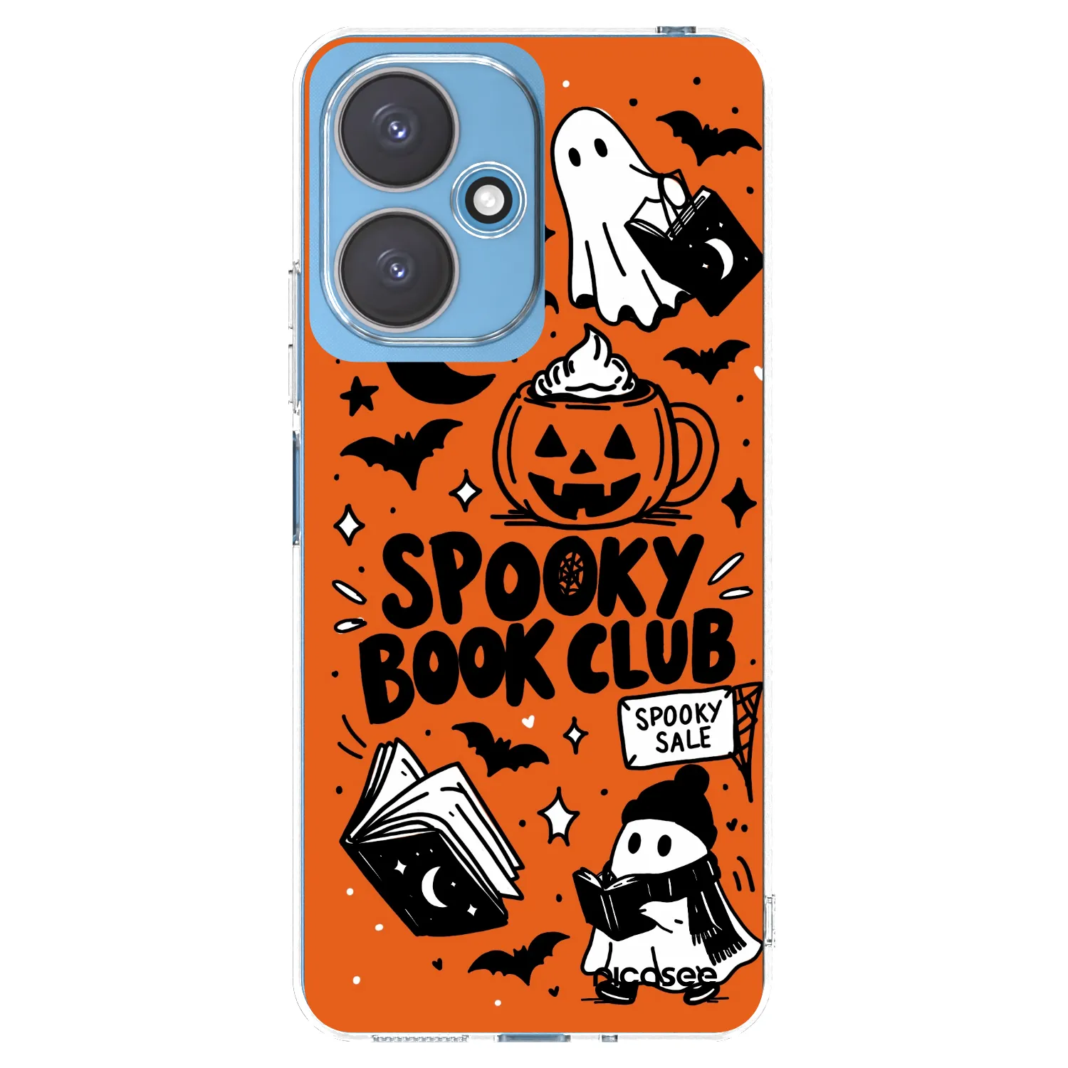Picasee silikónový prehľadný obal pre Xiaomi Redmi 13C 5G - Spooky book club