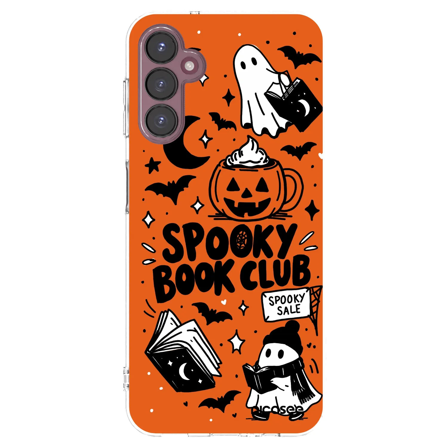 Picasee silikónový prehľadný obal pre Samsung Galaxy A05s A057G - Spooky book club