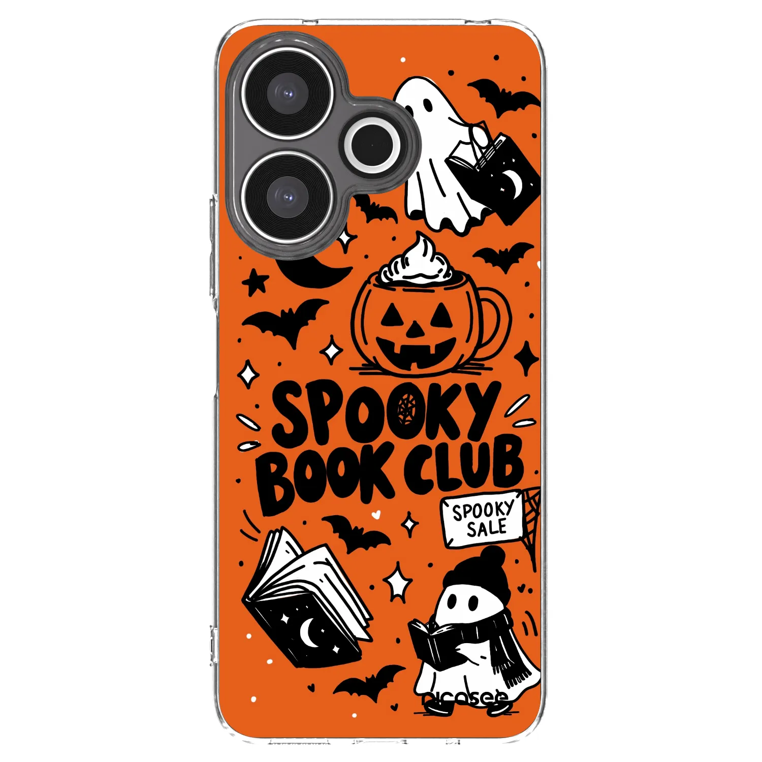 Picasee silikónový prehľadný obal pre Xiaomi Redmi 13 4G - Spooky book club