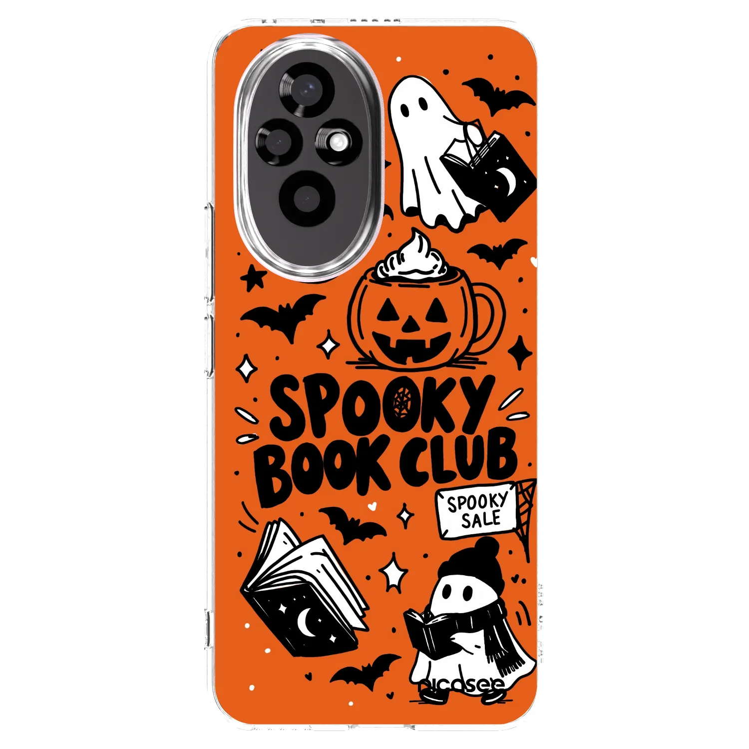 Picasee silikónový prehľadný obal pre Honor 200 Pro 5G - Spooky book club