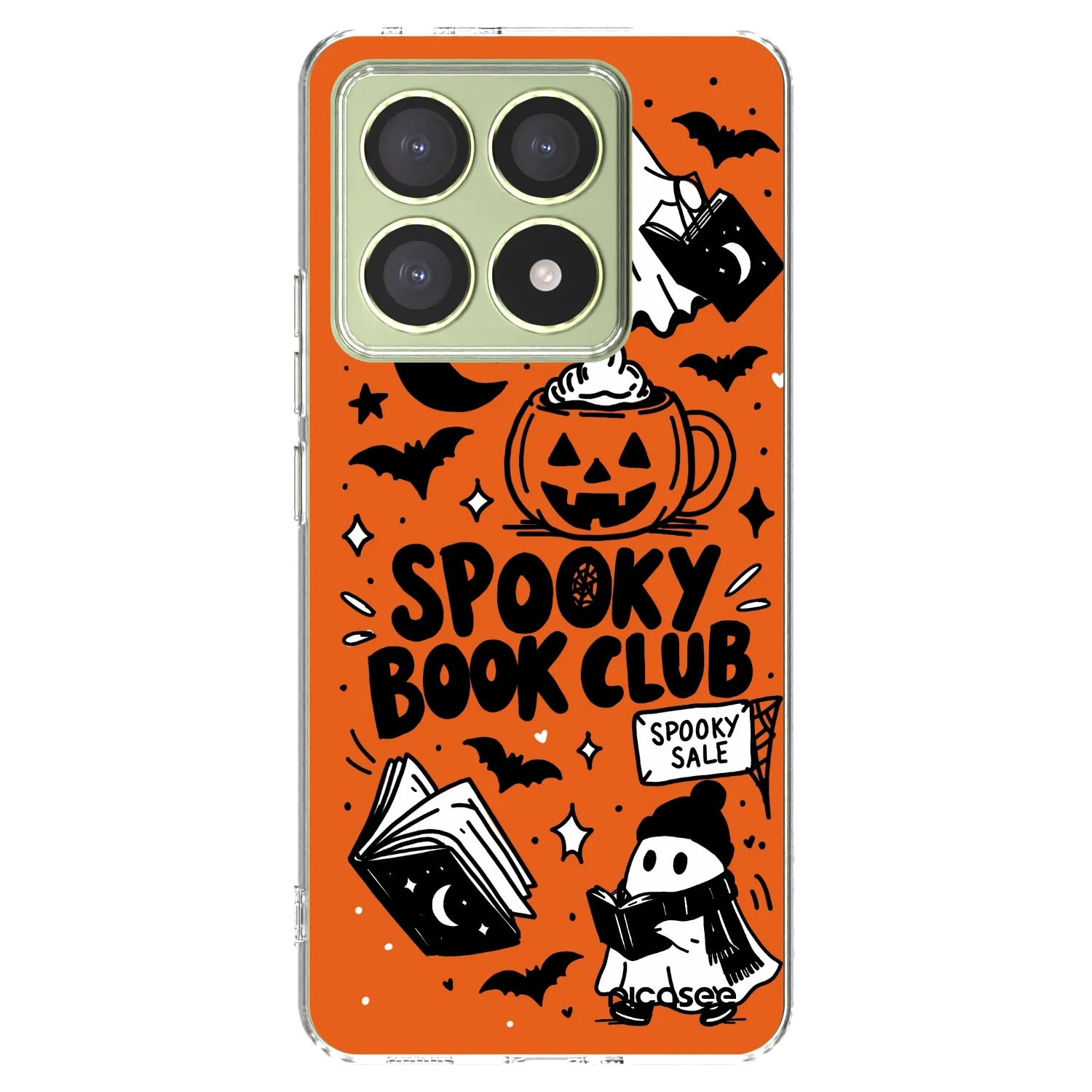Picasee silikónový prehľadný obal pre Xiaomi 14T - Spooky book club