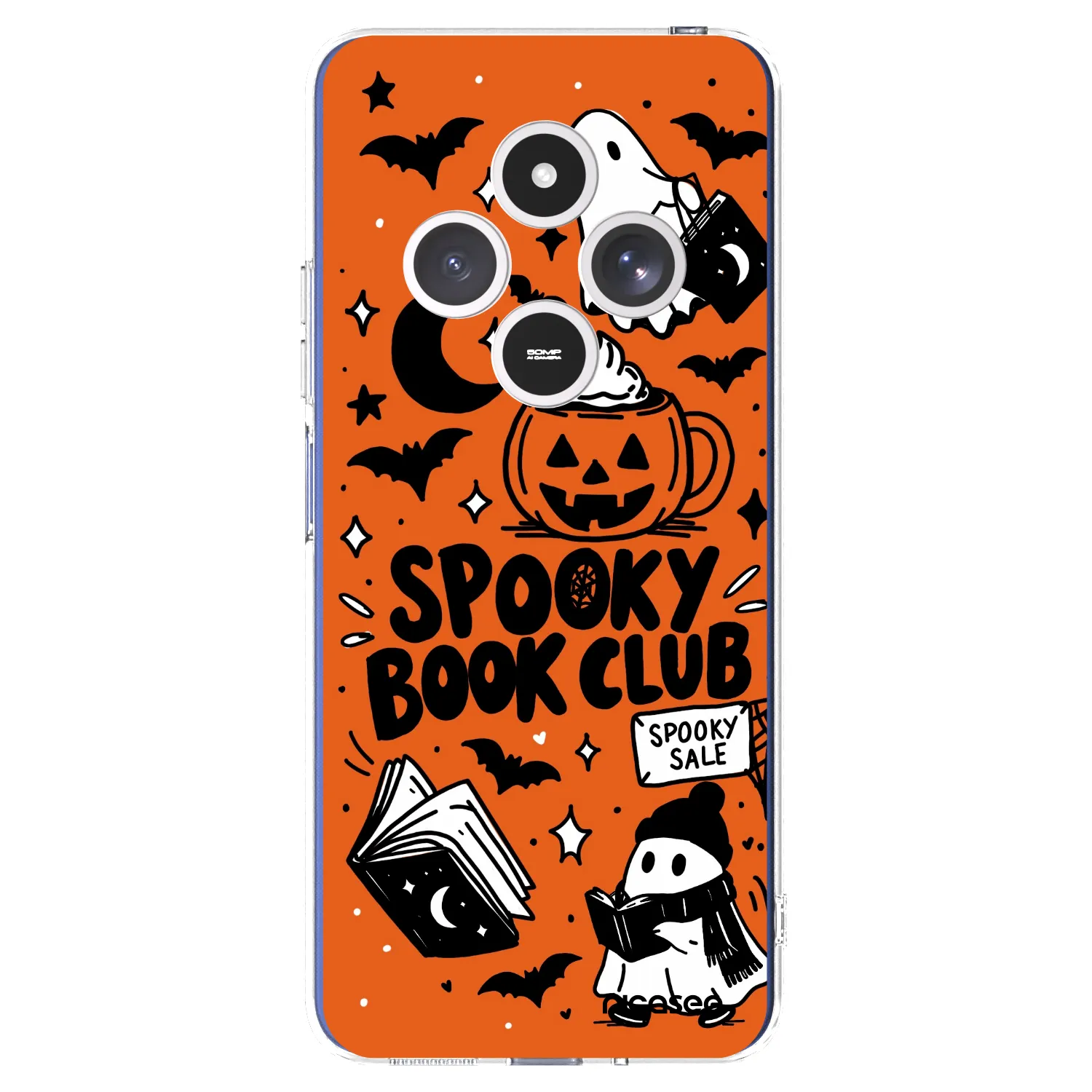Picasee silikónový prehľadný obal pre Xiaomi Redmi 14C - Spooky book club