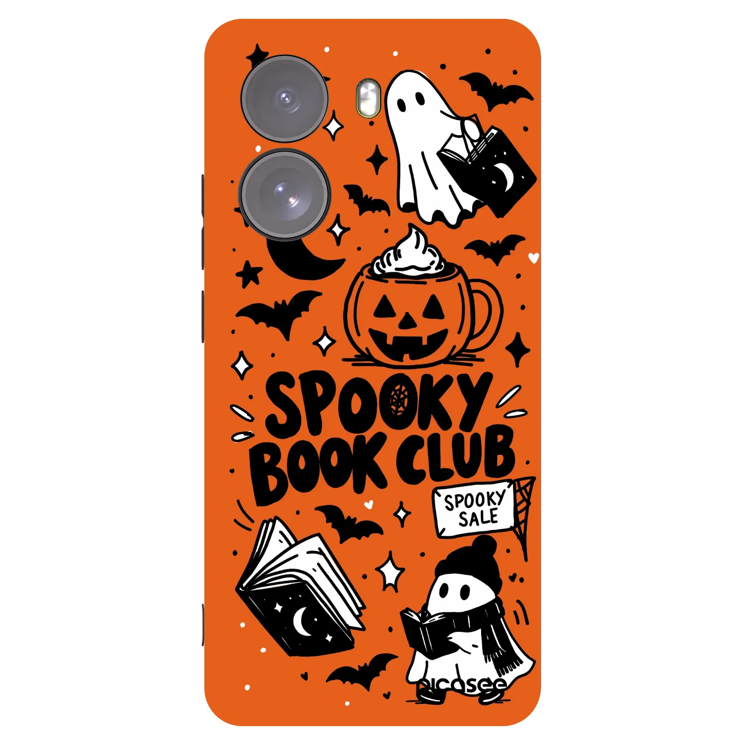 Picasee silikónový čierny obal pre Xiaomi Poco X7 - Spooky book club