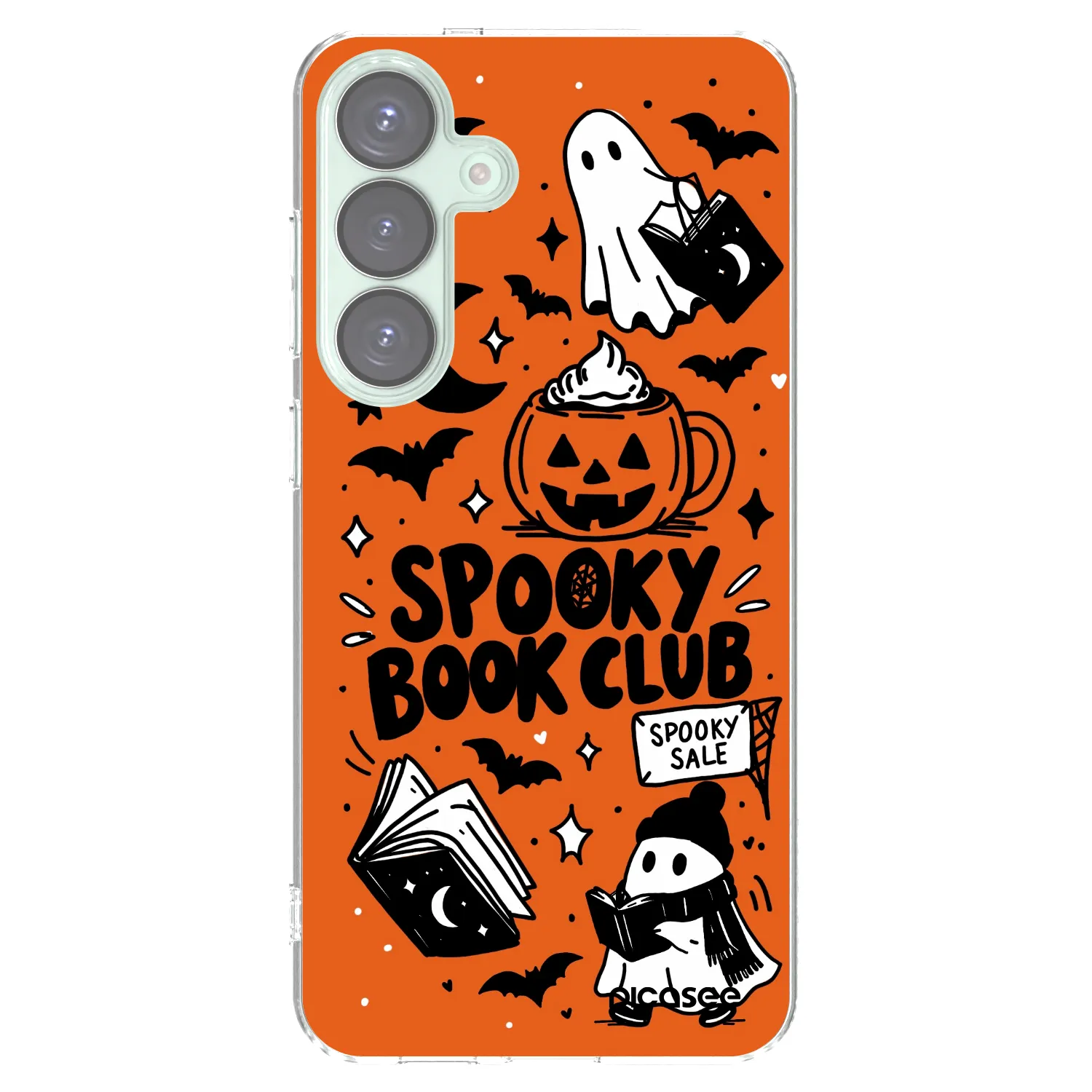 Picasee silikónový prehľadný obal pre Samsung Galaxy S25+ 5G - Spooky book club