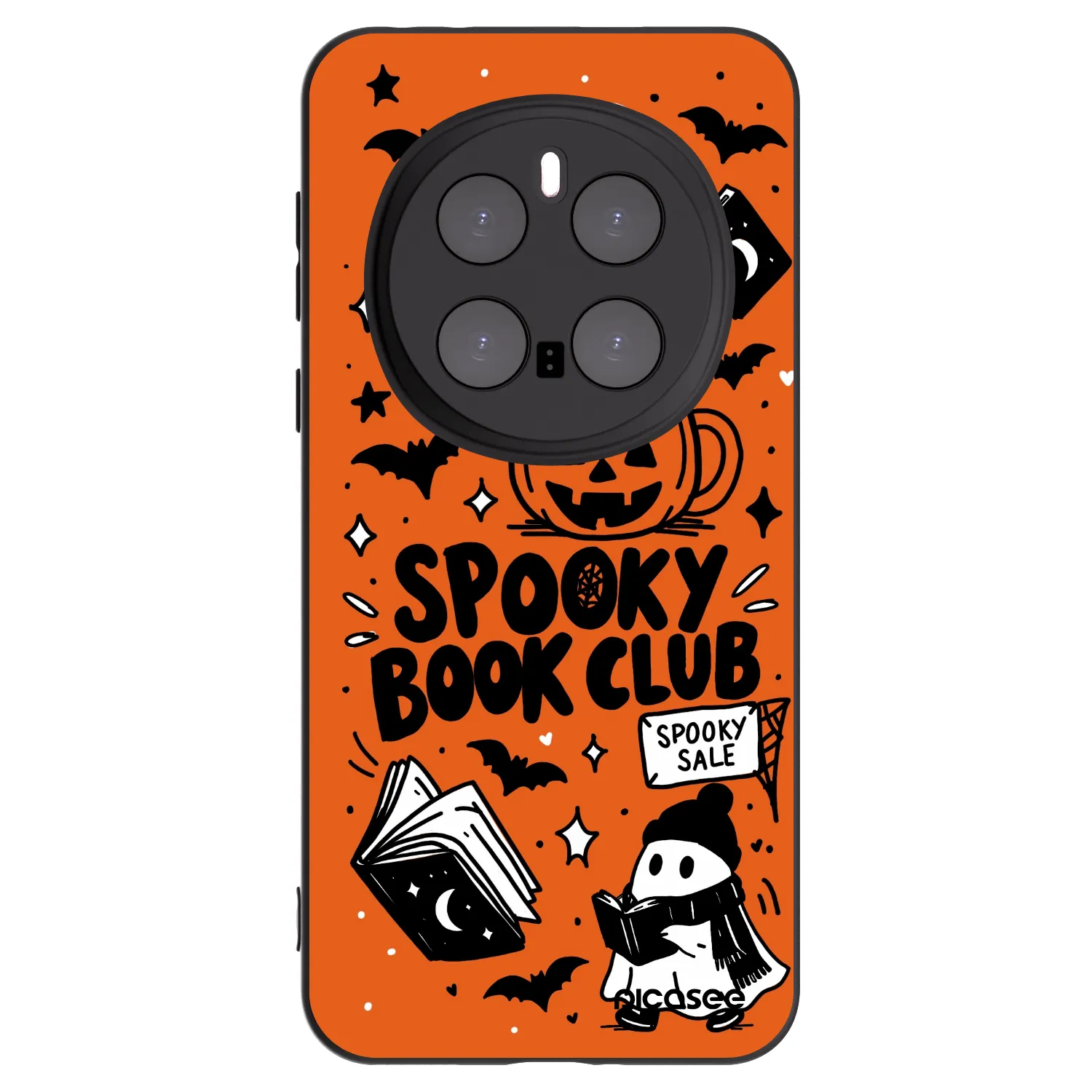 Picasee silikónový čierny obal pre Honor Magic7 Pro 5G - Spooky book club