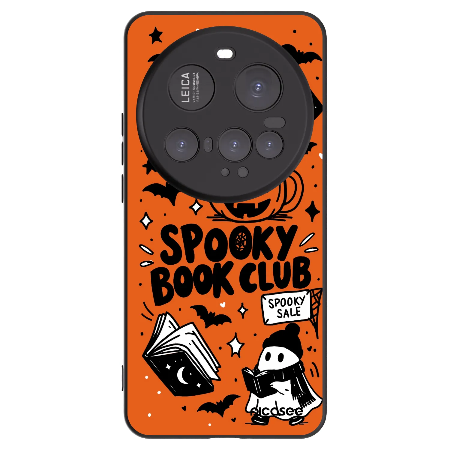 Picasee silikónový čierny obal pre Xiaomi 15 Ultra - Spooky book club