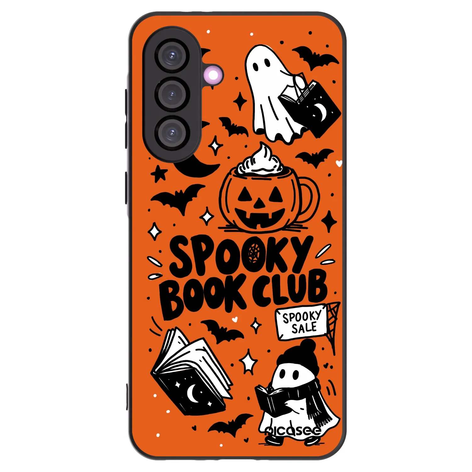 Picasee silikónový čierny obal pre Samsung Galaxy A56 5G A566B - Spooky book club