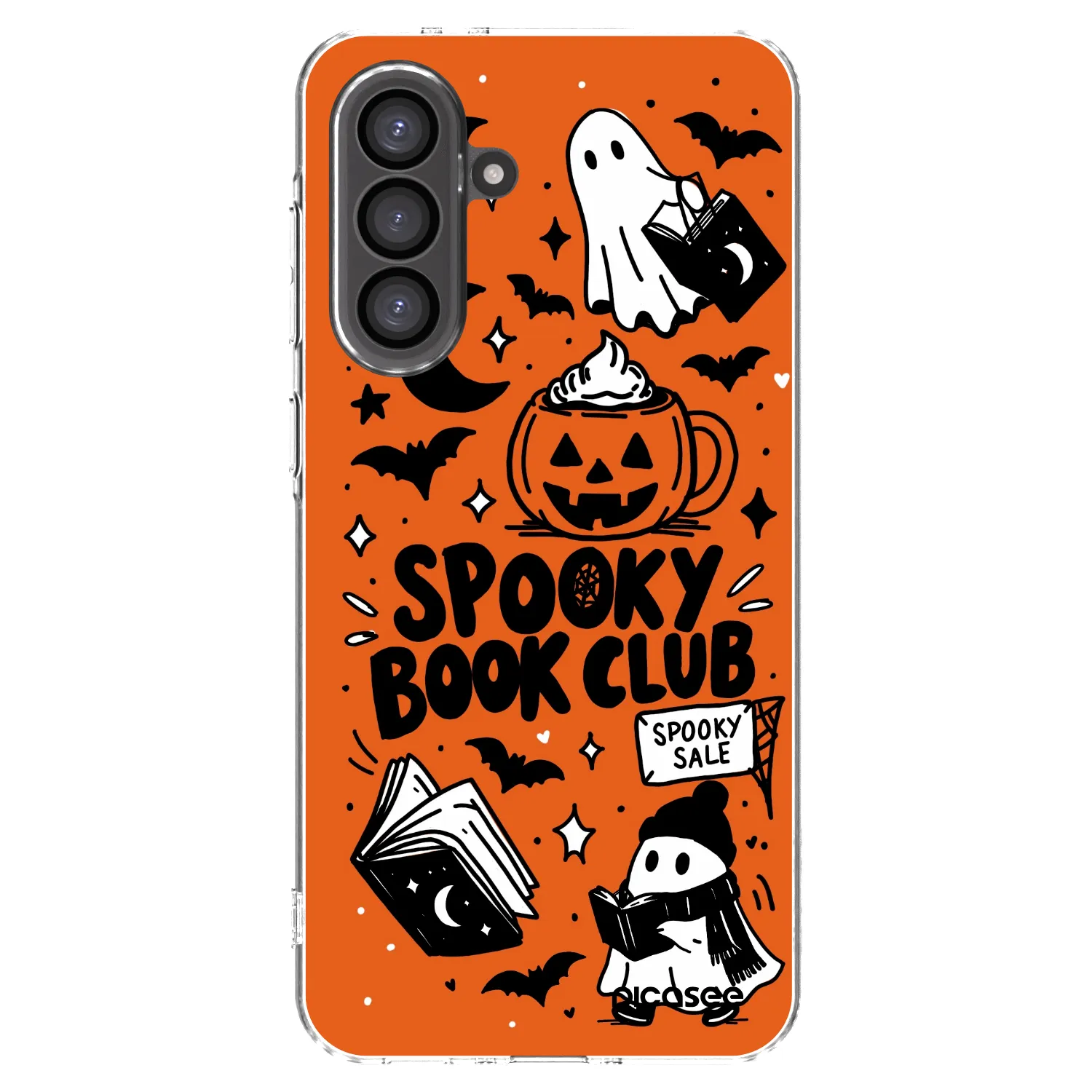 Picasee silikónový prehľadný obal pre Samsung Galaxy A36 5G - Spooky book club