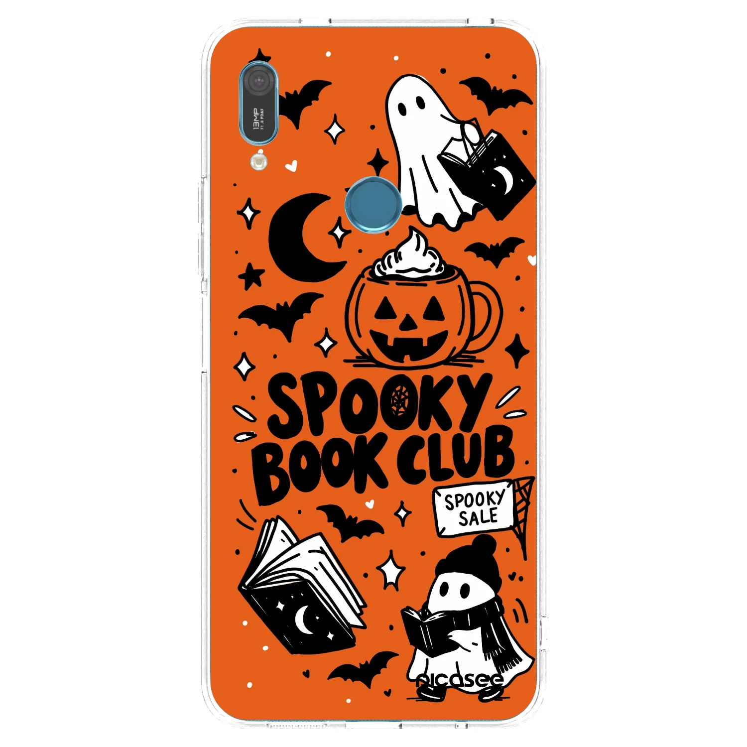 Picasee silikónový prehľadný obal pre Huawei Y6 2019 - Spooky book club