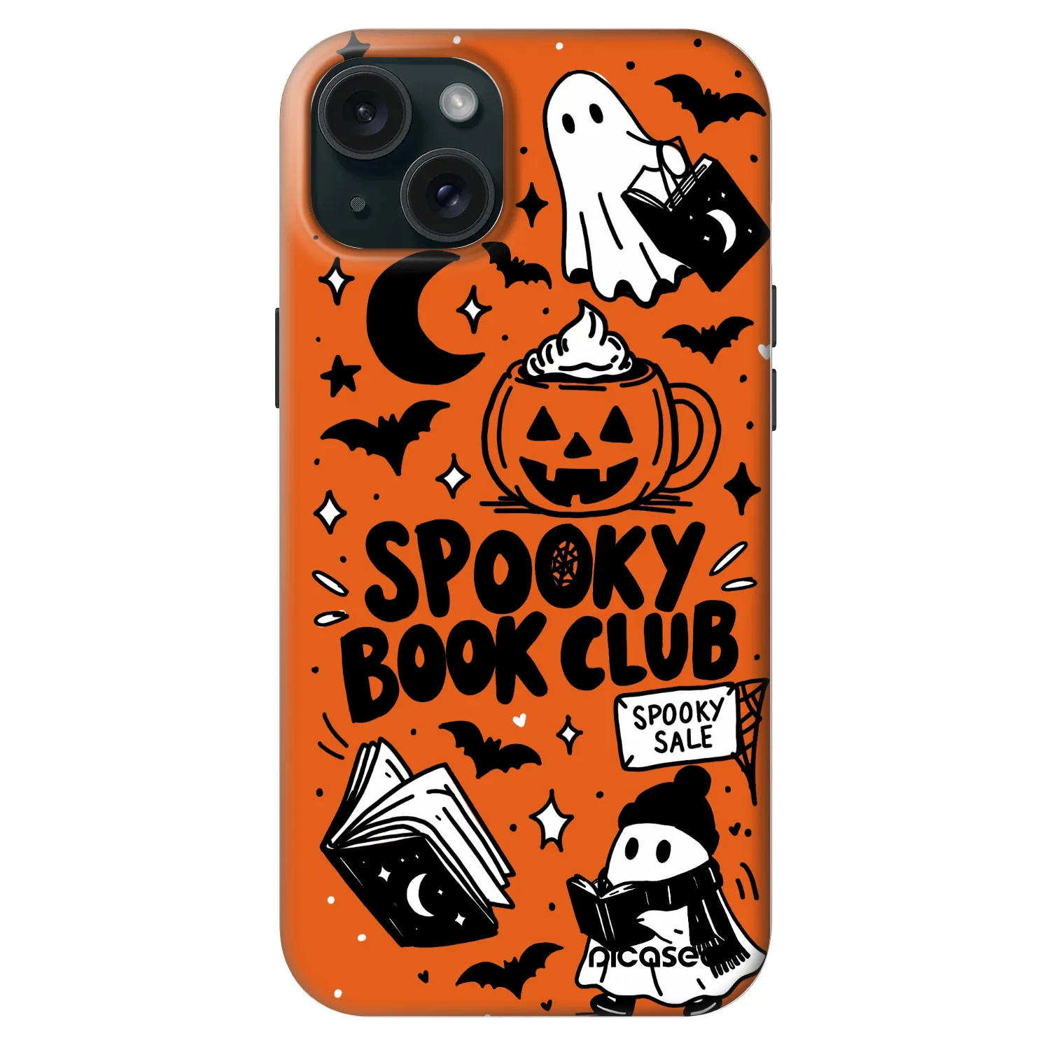 Picasee Fashion Case MagSafe pre Apple iPhone 15 Plus - Spooky book club