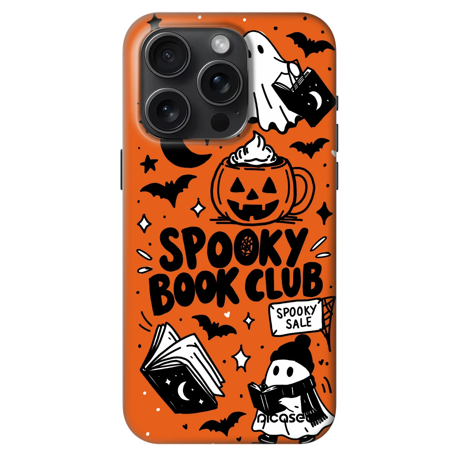 Picasee Fashion Case MagSafe pre Apple iPhone 15 Pro - Spooky book club