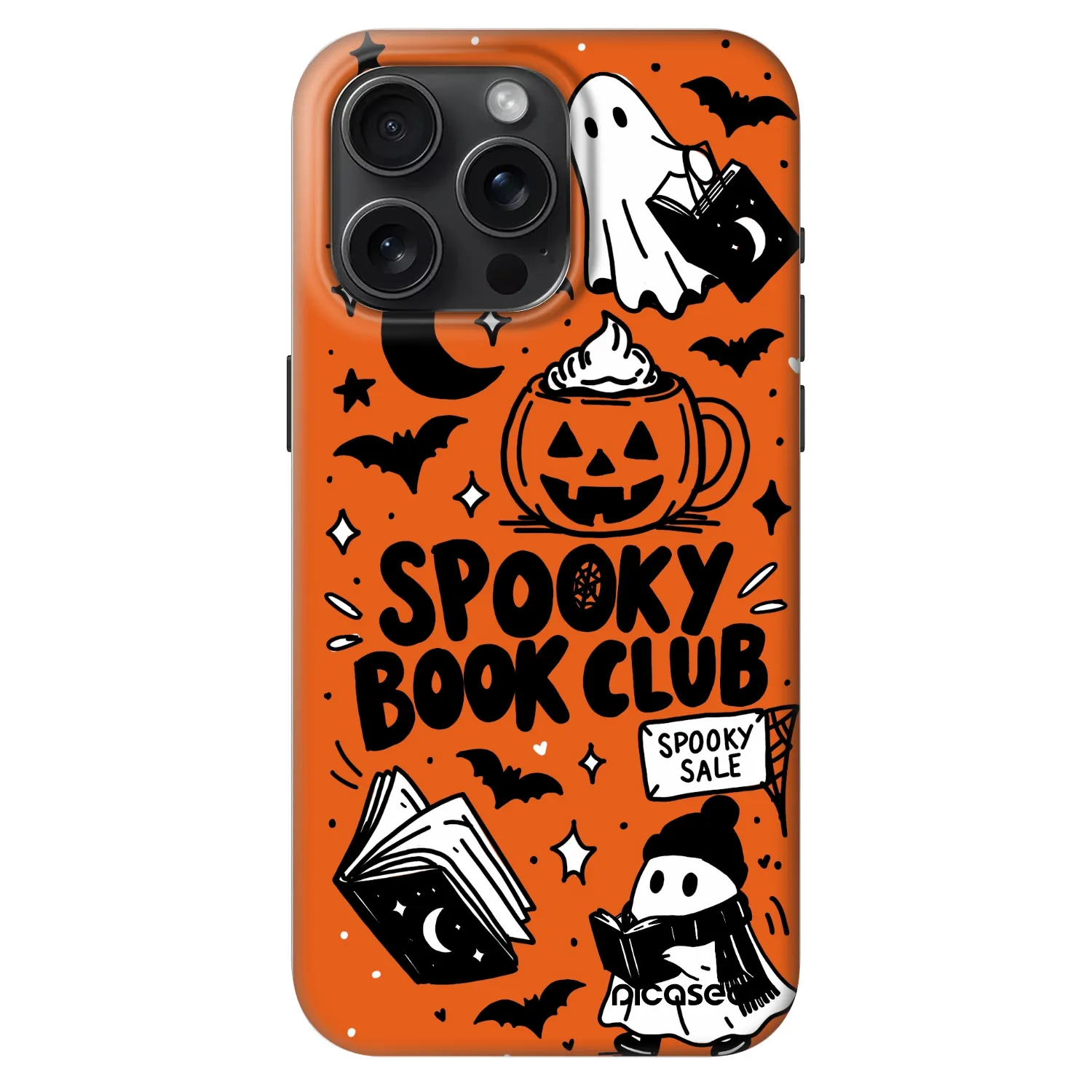 Picasee Fashion Case MagSafe pre Apple iPhone 15 Pro Max - Spooky book club