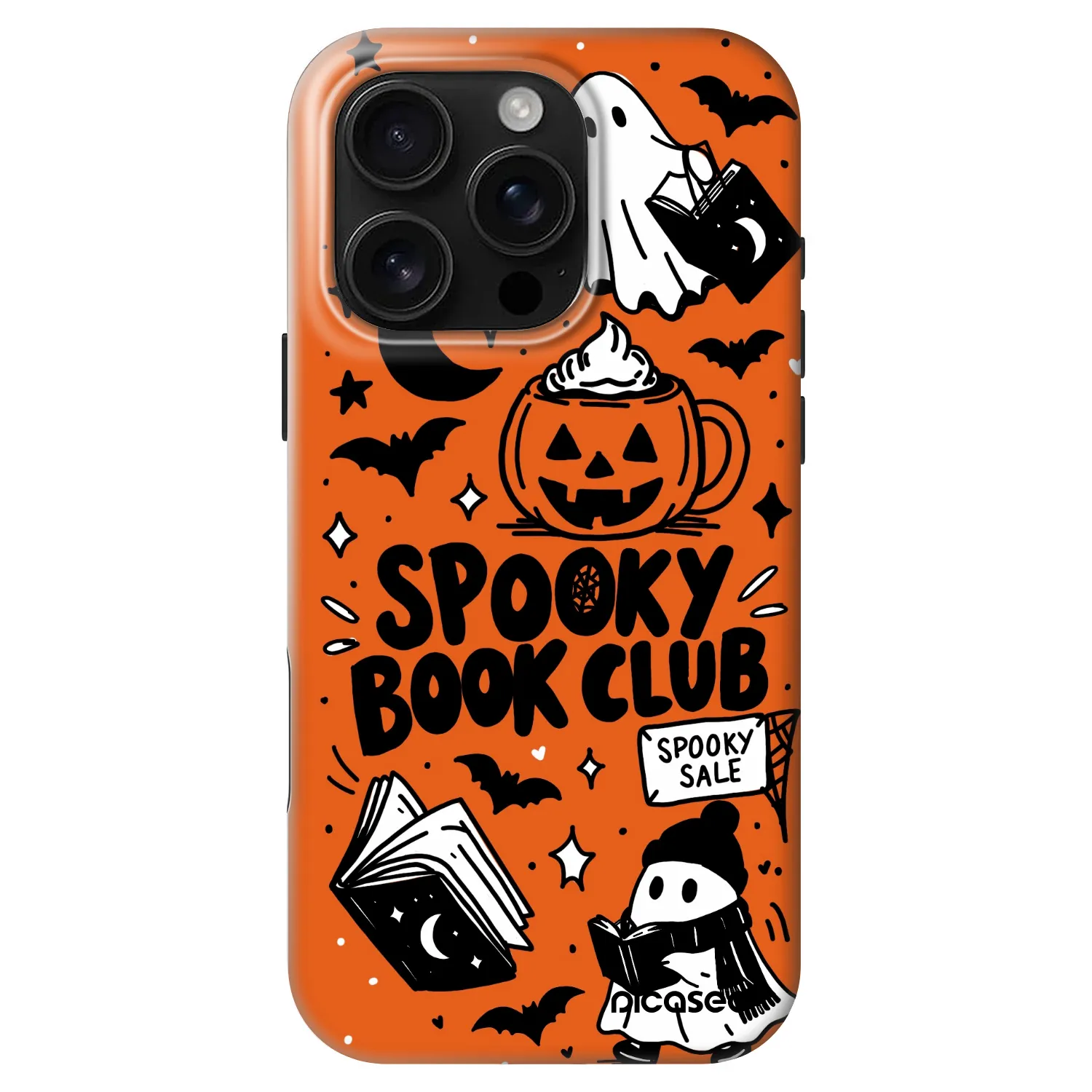 Picasee Fashion Case MagSafe pre Apple iPhone 16 Pro - Spooky book club