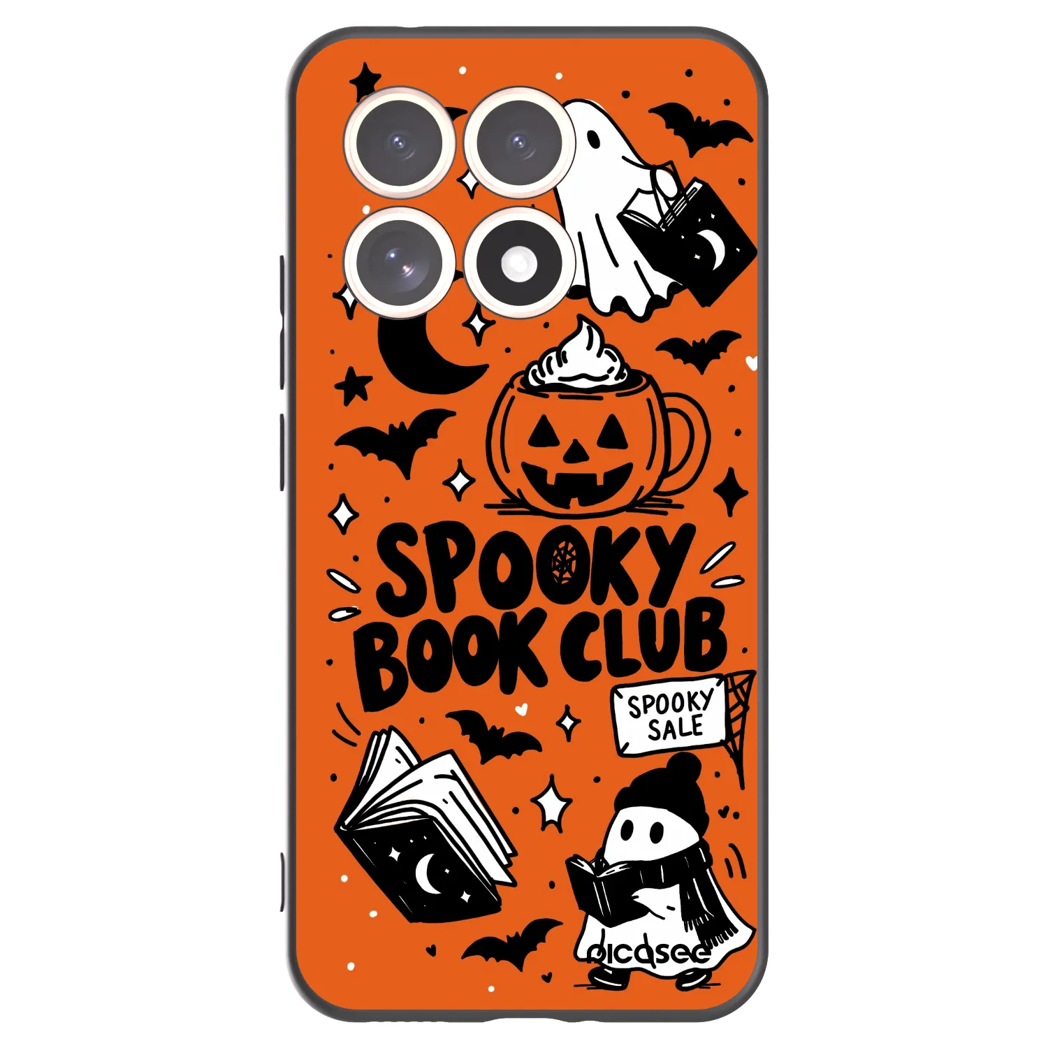 Picasee silikónový čierny obal pre Xiaomi 15T - Spooky book club