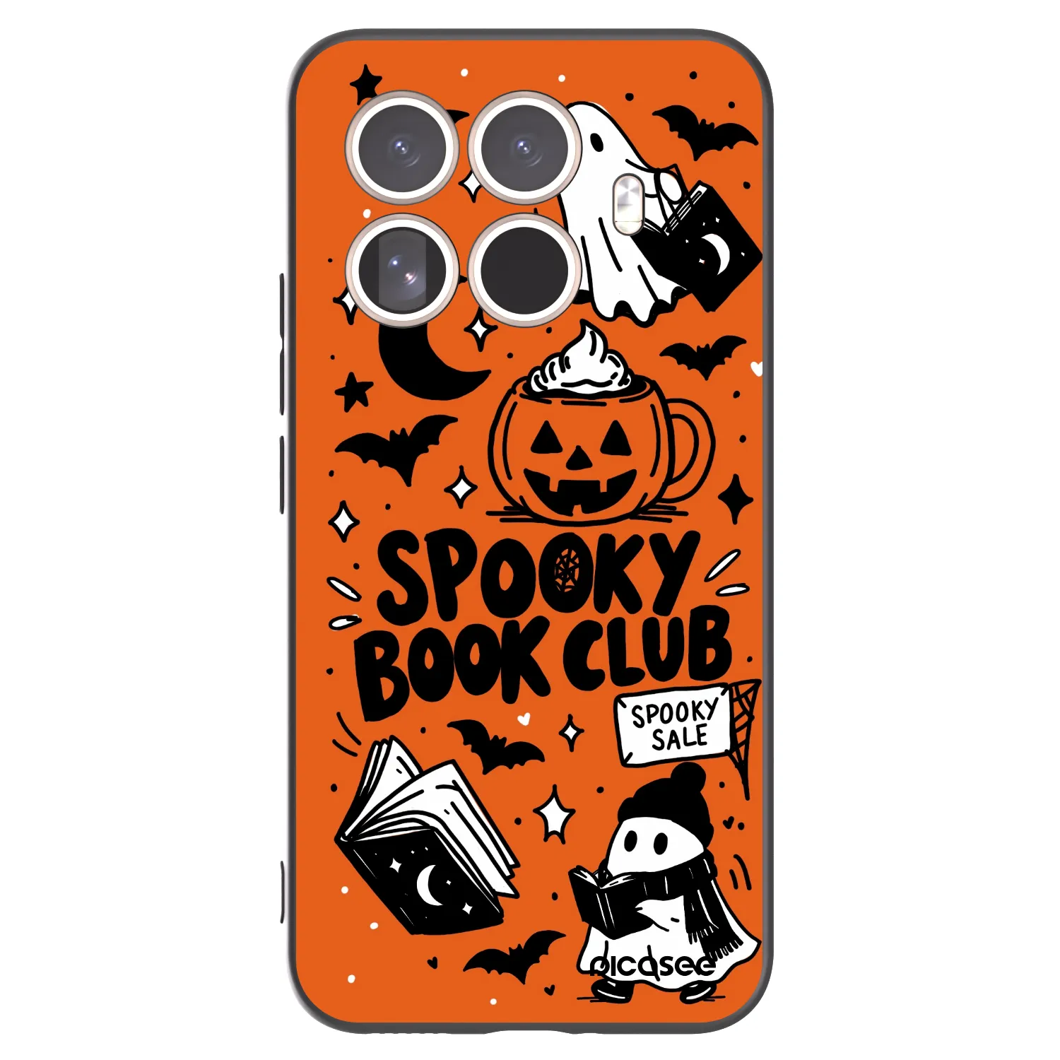 Picasee silikónový čierny obal pre Xiaomi 15T Pro - Spooky book club