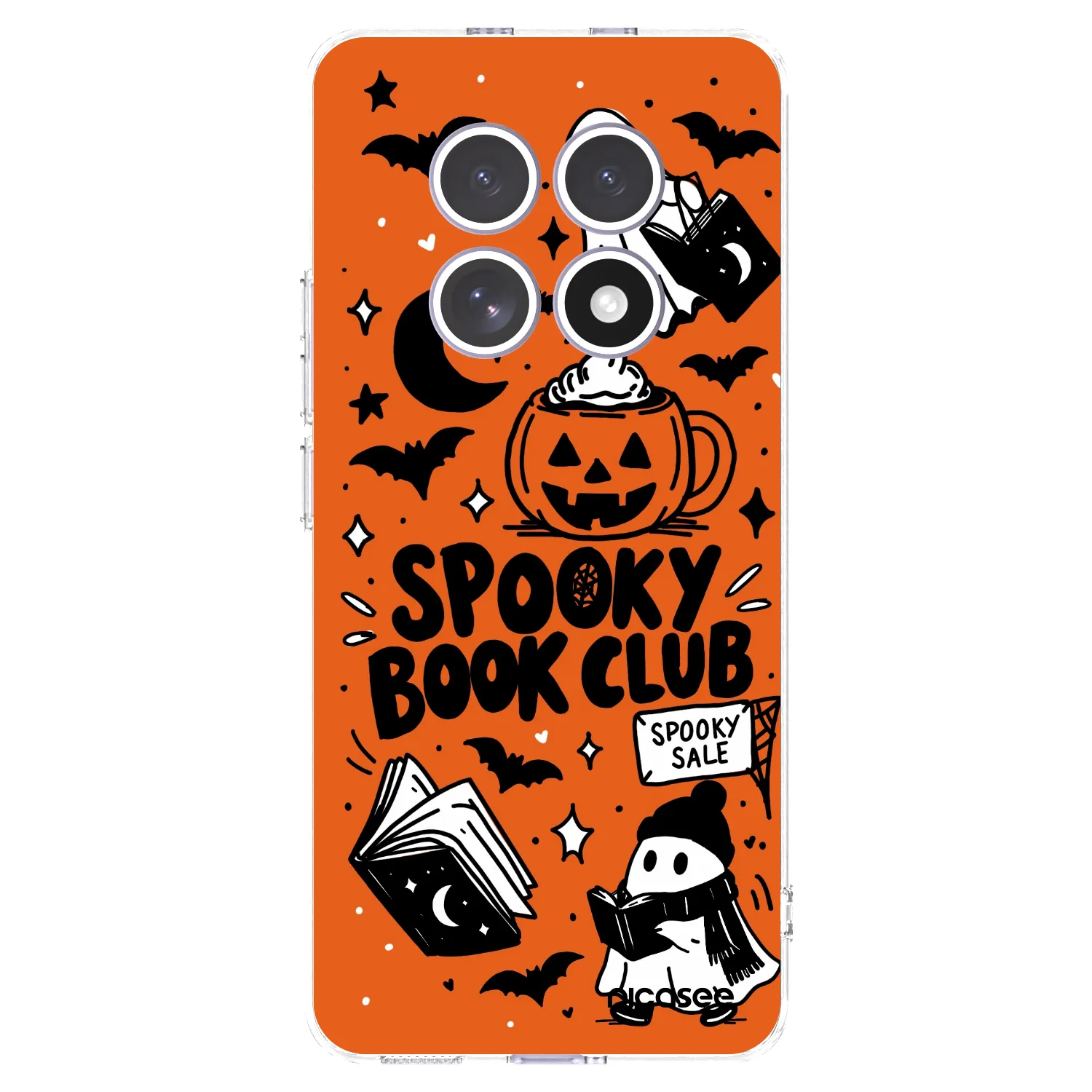 Picasee silikónový prehľadný obal pre Xiaomi Redmi Note 15 4G - Spooky book club