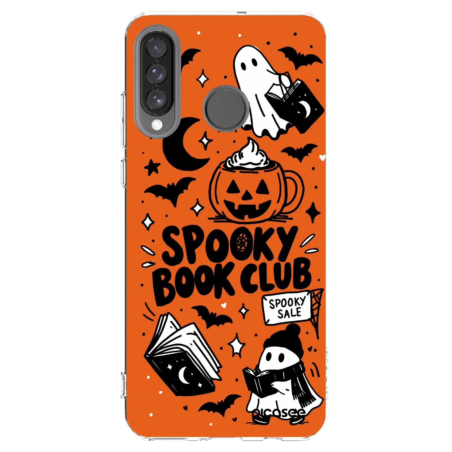 Picasee silikónový prehľadný obal pre Huawei P30 Lite - Spooky book club