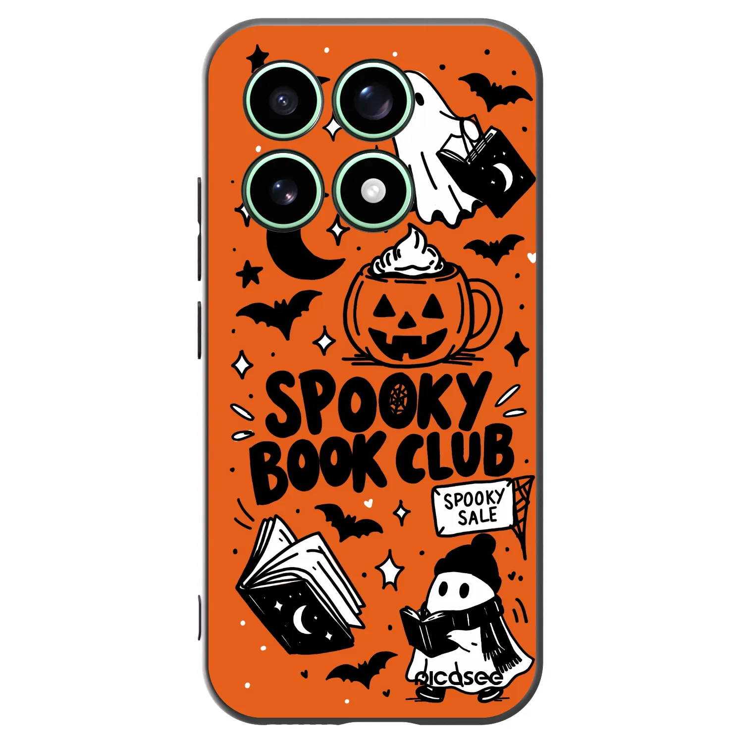 Picasee silikónový čierny obal pre Xiaomi 17 - Spooky book club
