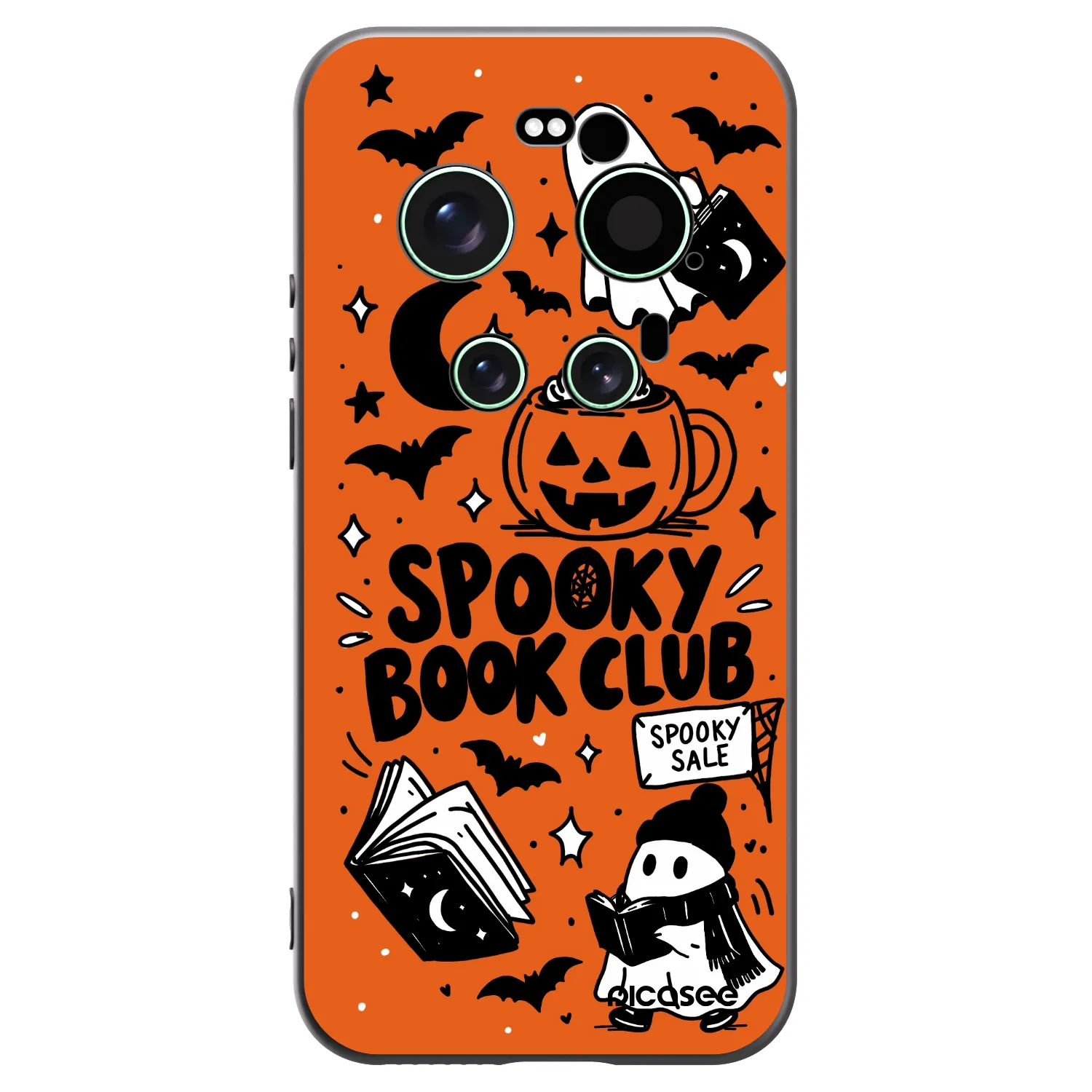 Picasee silikónový čierny obal pre Xiaomi 17 Ultra - Spooky book club