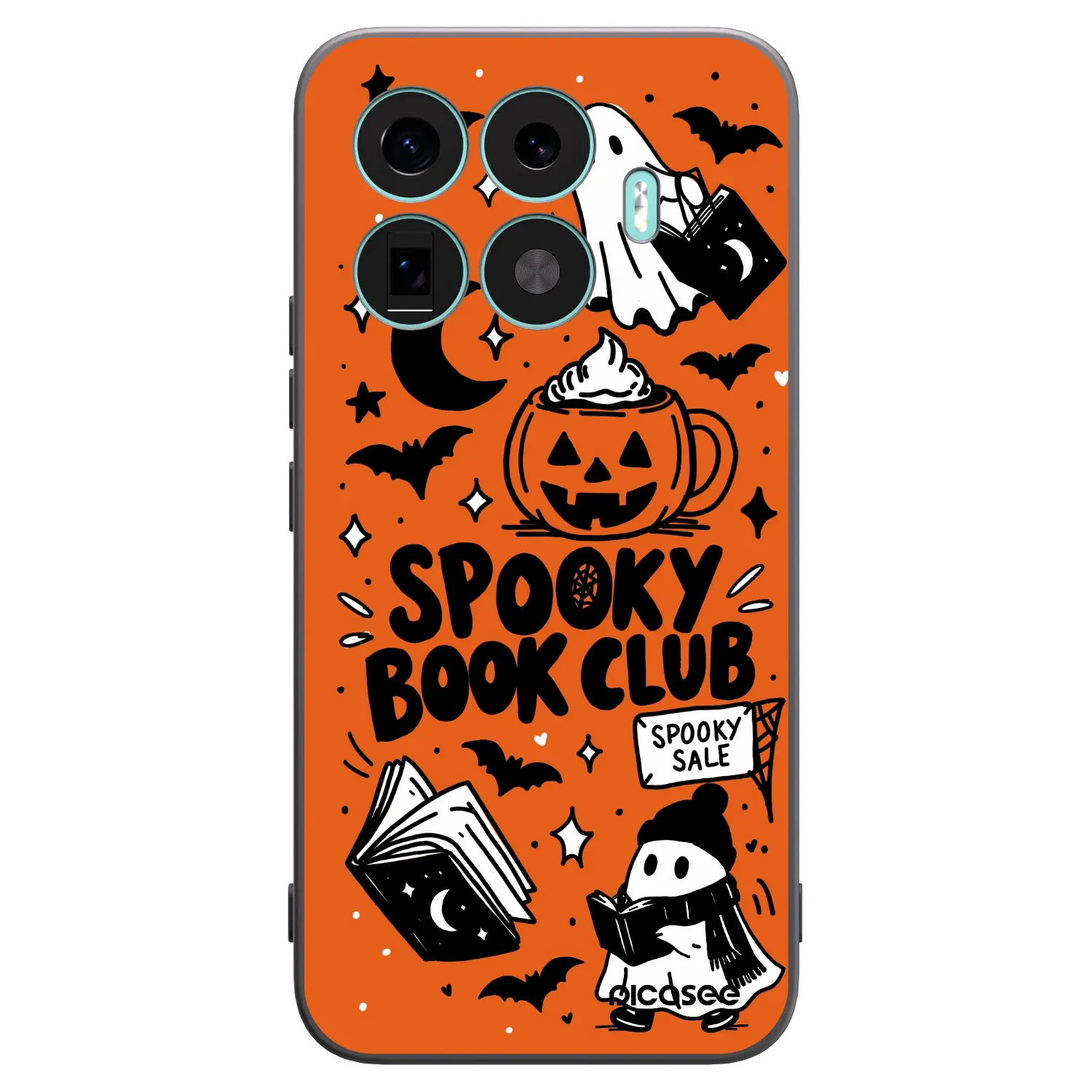 Picasee silikónový čierny obal pre Xiaomi 17T Pro - Spooky book club