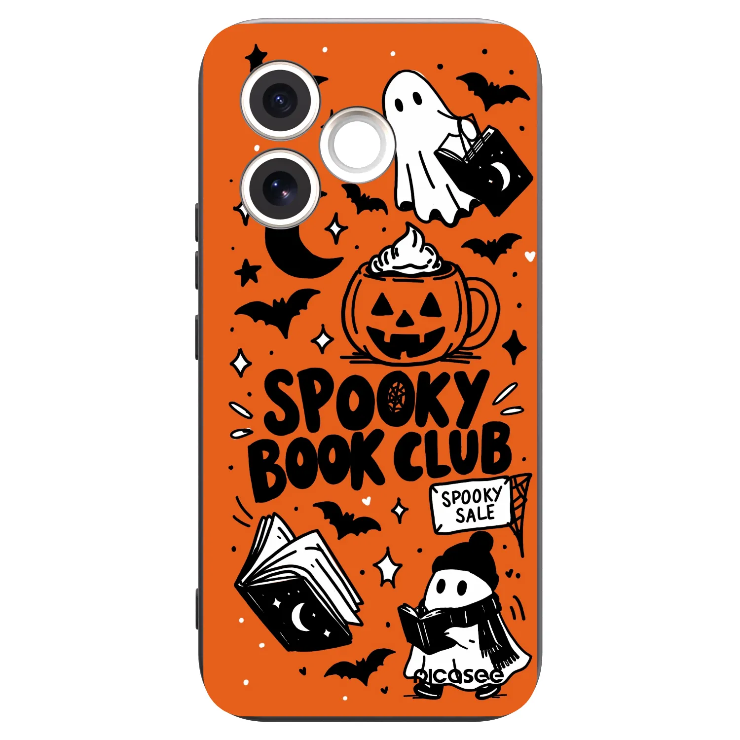 Picasee silikónový čierny obal pre Honor 600 Lite - Spooky book club