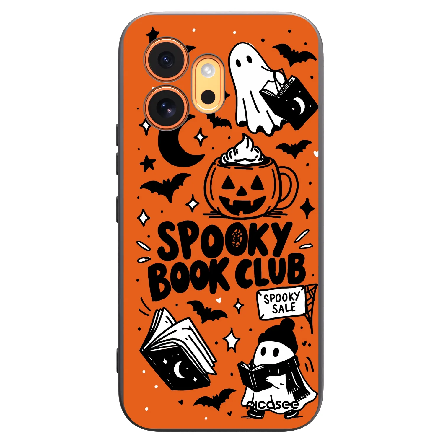 Picasee silikónový čierny obal pre Honor 600 - Spooky book club