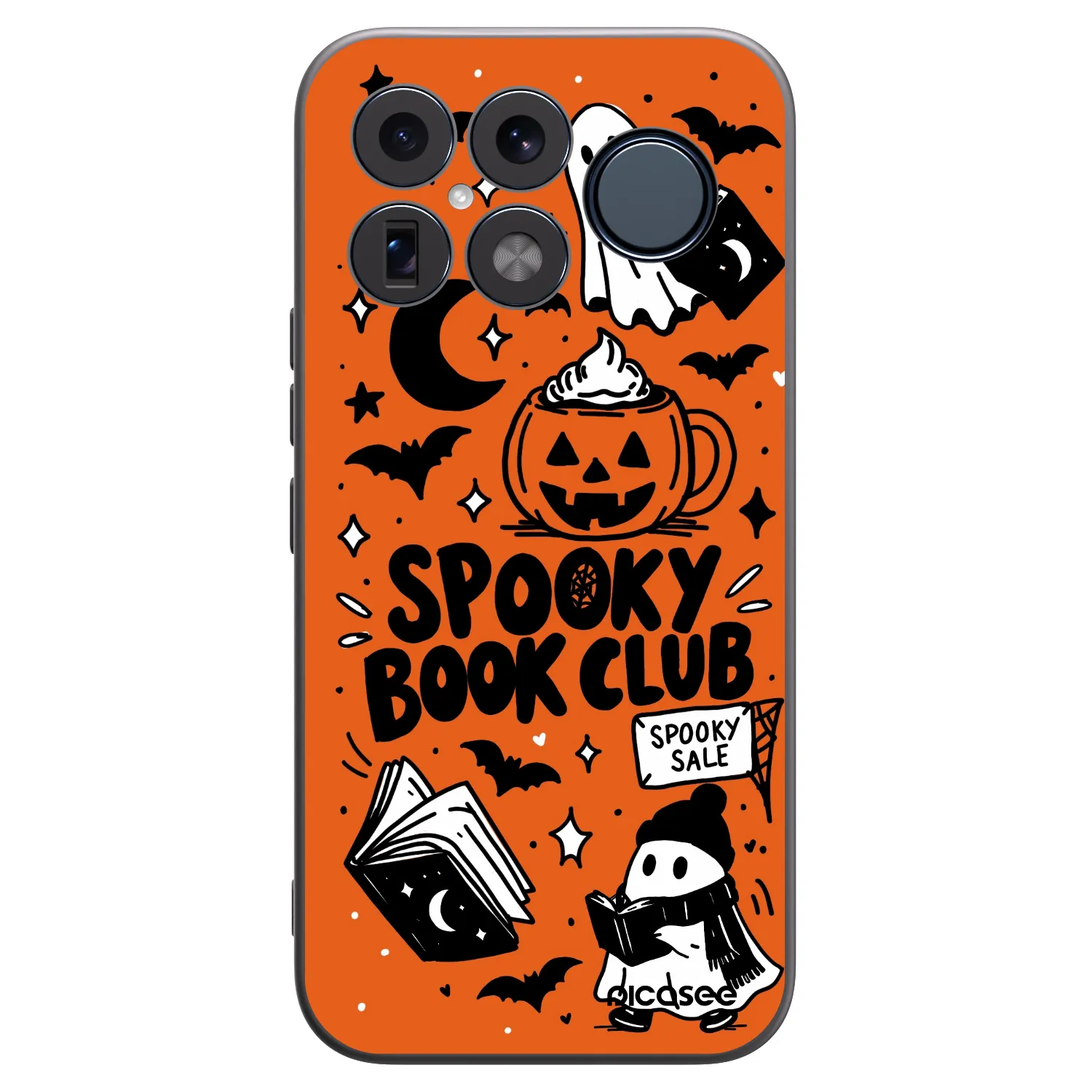 Picasee silikónový čierny obal pre Xiaomi Poco F8 Ultra - Spooky book club