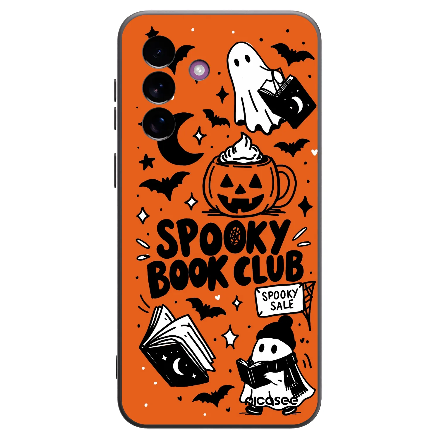 Picasee silikónový čierny obal pre Samsung Galaxy A37 - Spooky book club