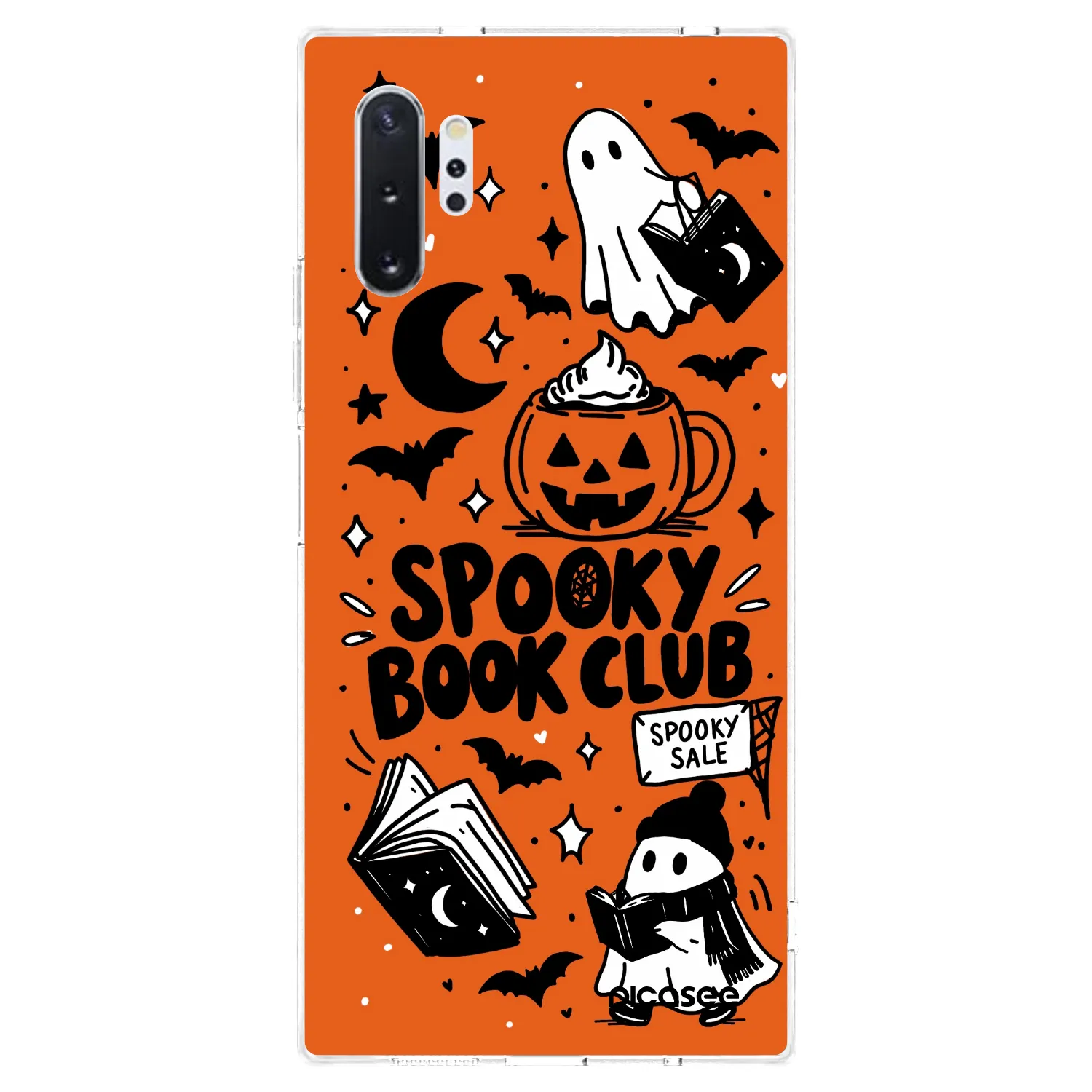 Picasee silikónový prehľadný obal pre Samsung Galaxy Note 10+ N975F - Spooky book club