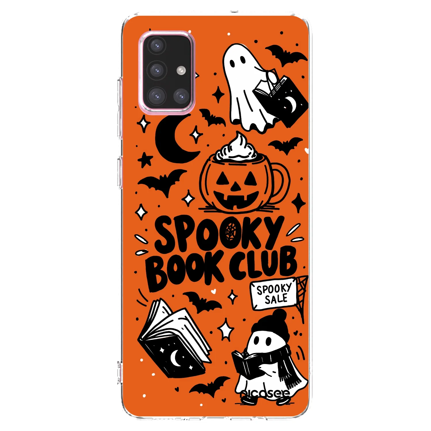 Picasee silikónový prehľadný obal pre Samsung Galaxy A71 A715F - Spooky book club