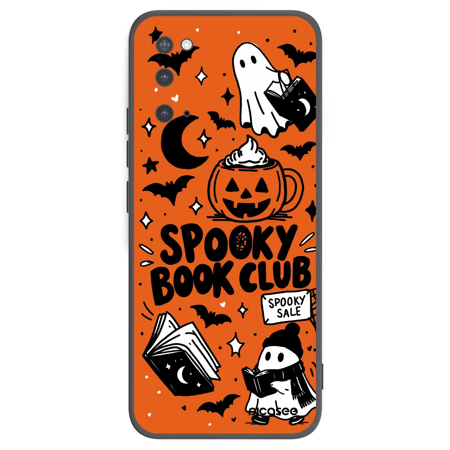 Picasee silikónový čierny obal pre Samsung Galaxy S20 G980F - Spooky book club