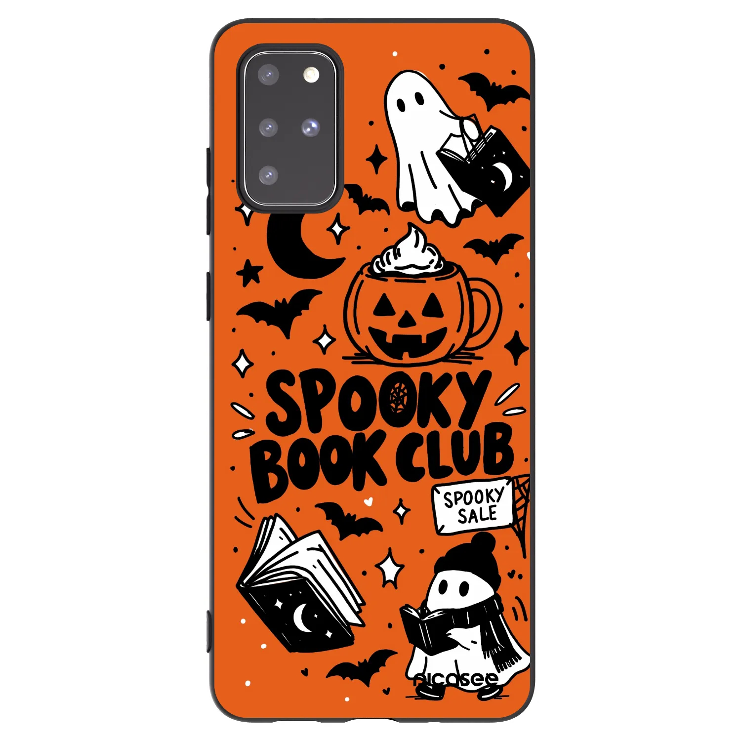 Picasee silikónový čierny obal pre Samsung Galaxy S20+ G985F - Spooky book club