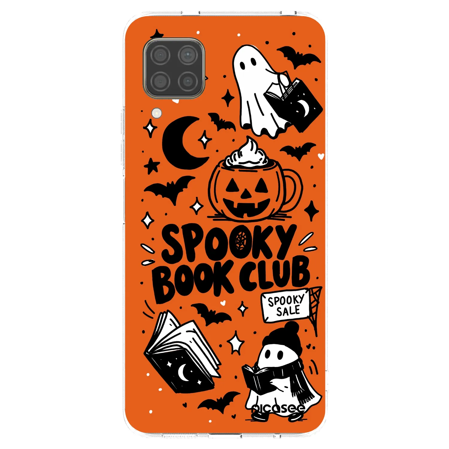Picasee silikónový prehľadný obal pre Huawei P40 Lite - Spooky book club