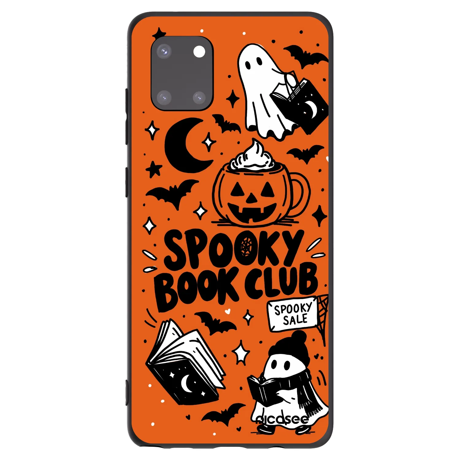 Picasee silikónový čierny obal pre Samsung Galaxy Note 10 Lite N770F - Spooky book club