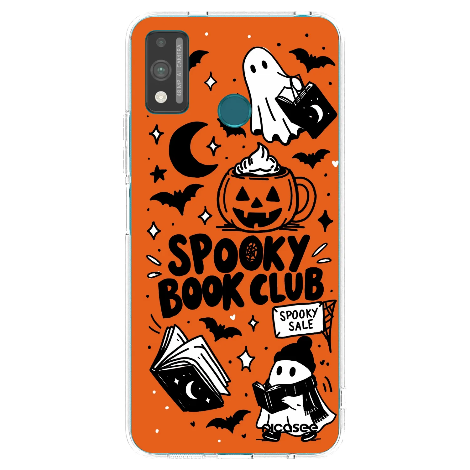 Picasee silikónový prehľadný obal pre Honor 9X Lite - Spooky book club