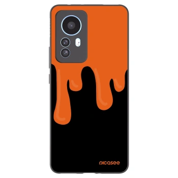 Picasee silikónový čierny obal pre Xiaomi 12T - Orange spooky