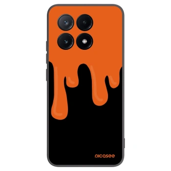Picasee silikónový čierny obal pre Xiaomi Poco X6 Pro - Orange spooky