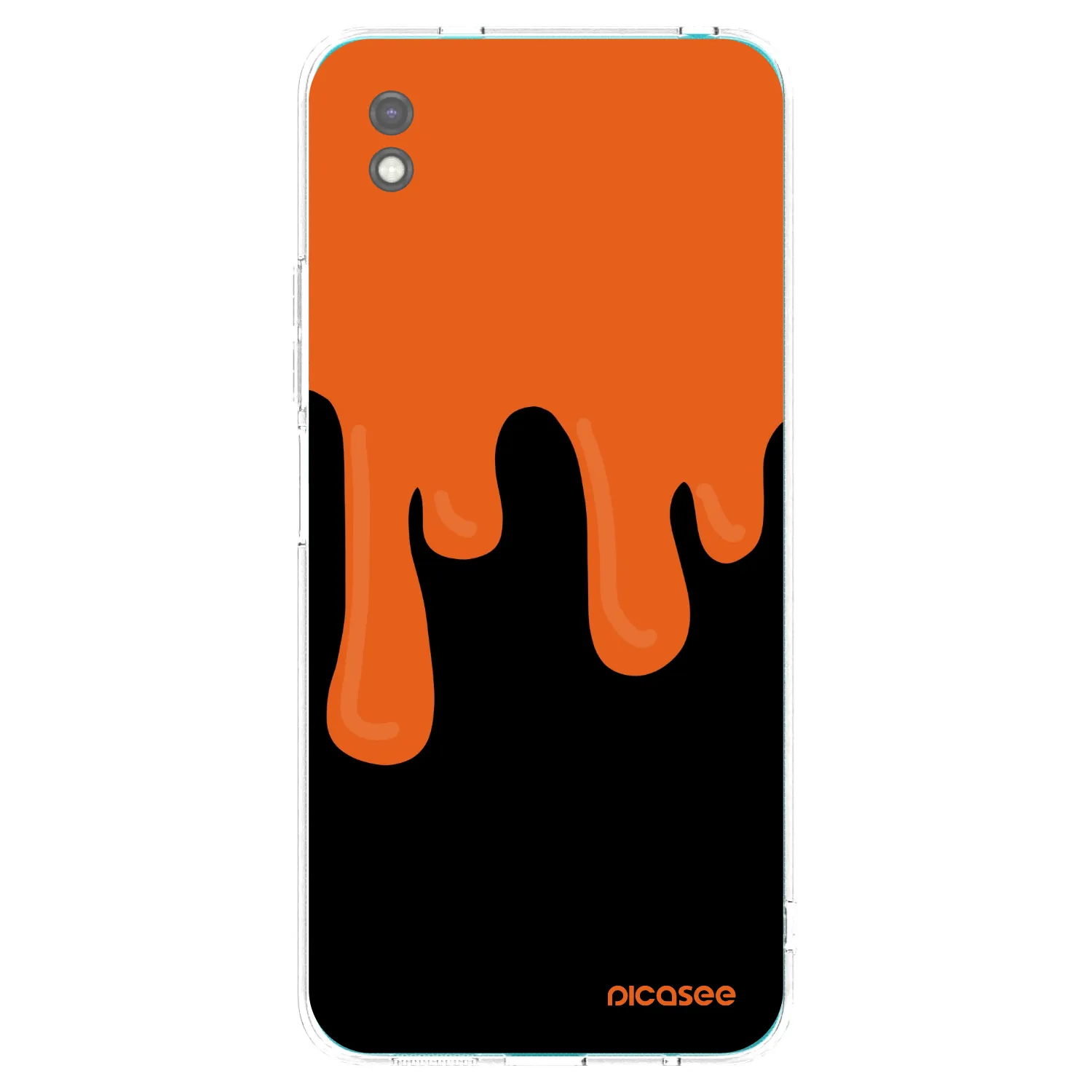 Picasee silikónový čierny obal pre Xiaomi Redmi 9A - Orange spooky