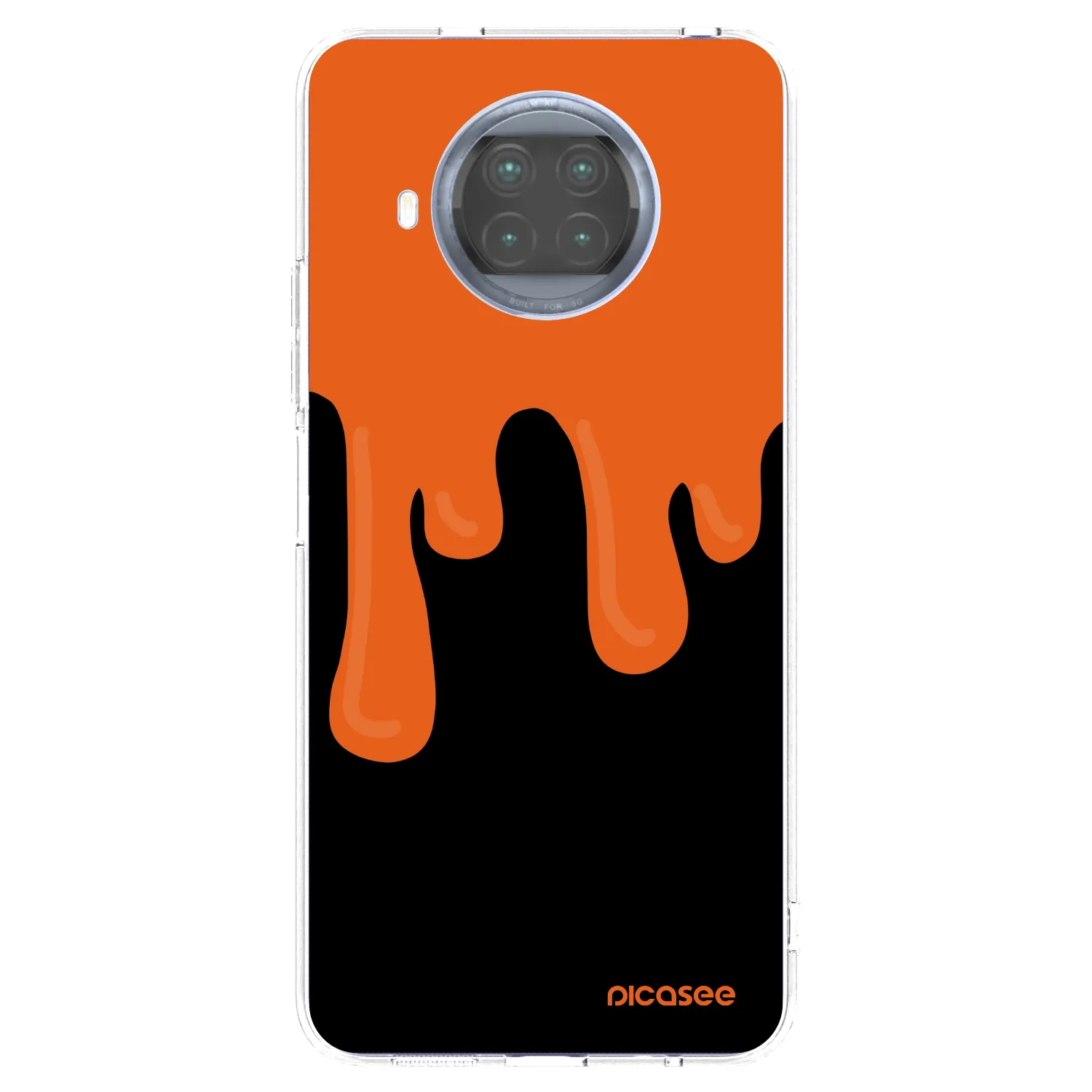 Picasee silikónový prehľadný obal pre Xiaomi Mi 10T Lite - Orange spooky