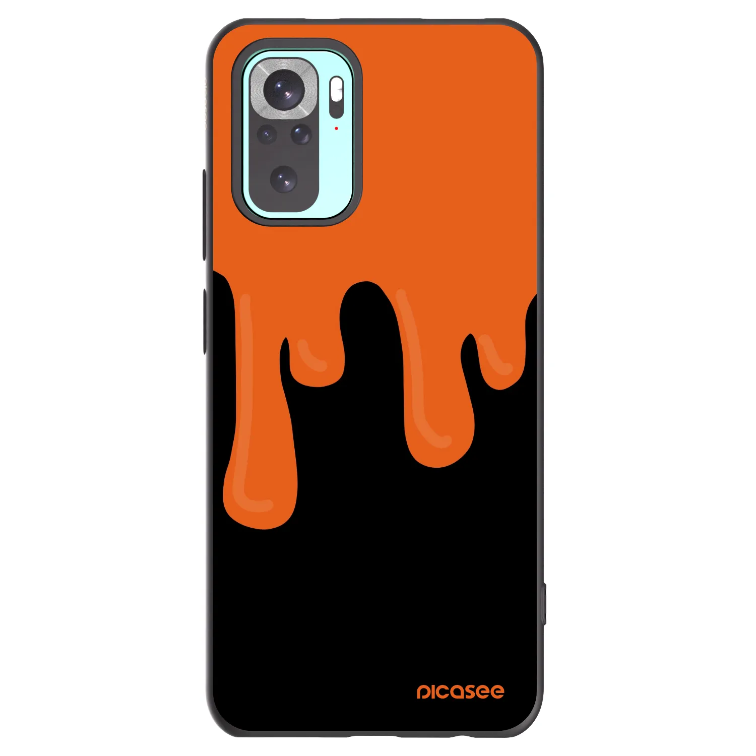 Picasee silikónový čierny obal pre Xiaomi Redmi Note 10 Pro - Orange spooky