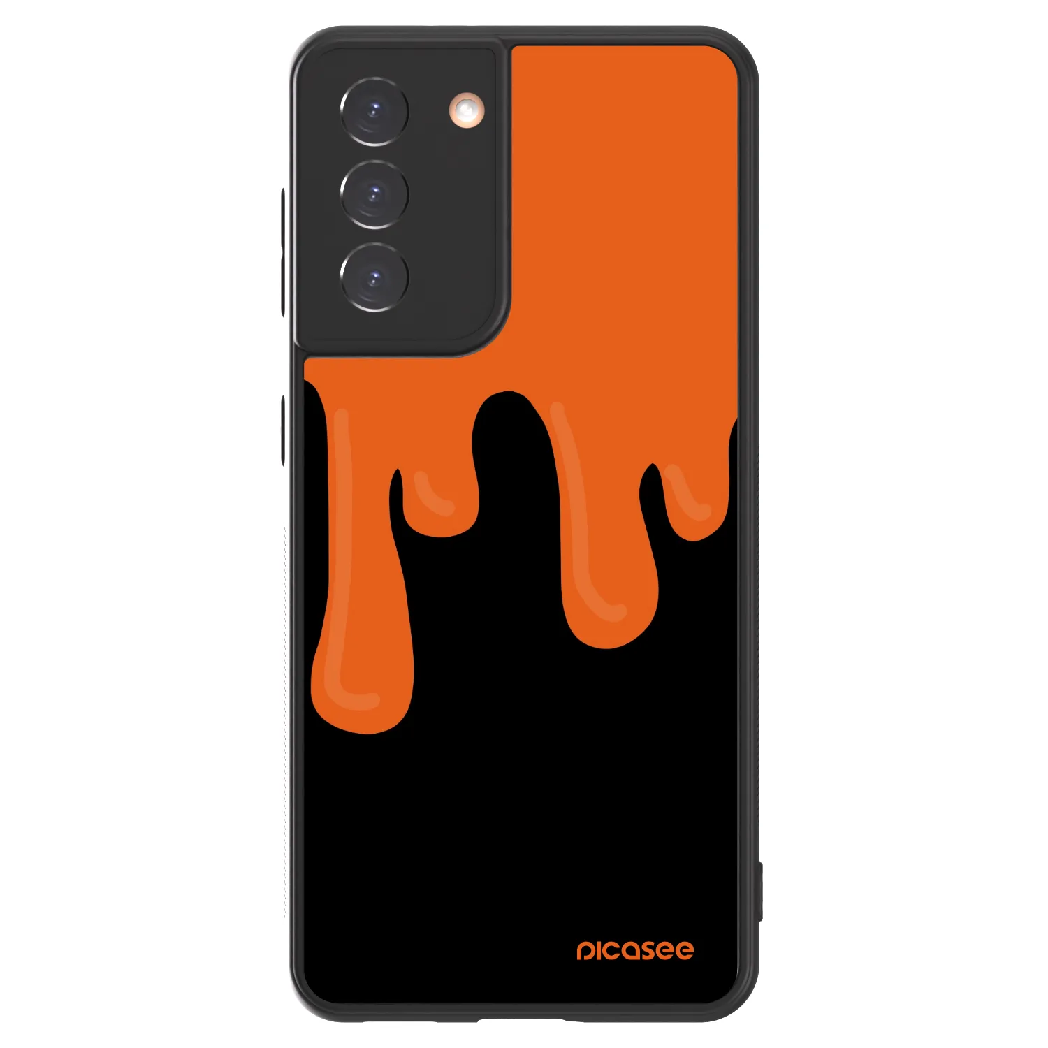 Picasee ULTIMATE CASE pro Samsung Galaxy S21 5G G991B - Orange spooky