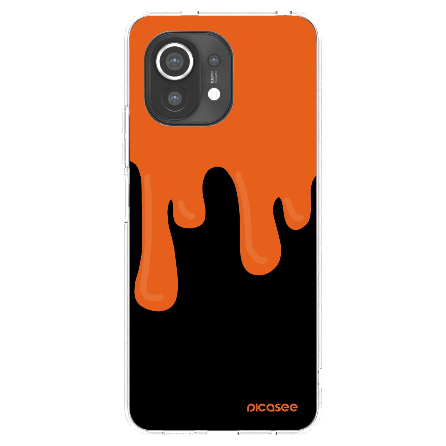 Picasee silikónový prehľadný obal pre Xiaomi Mi 11 - Orange spooky