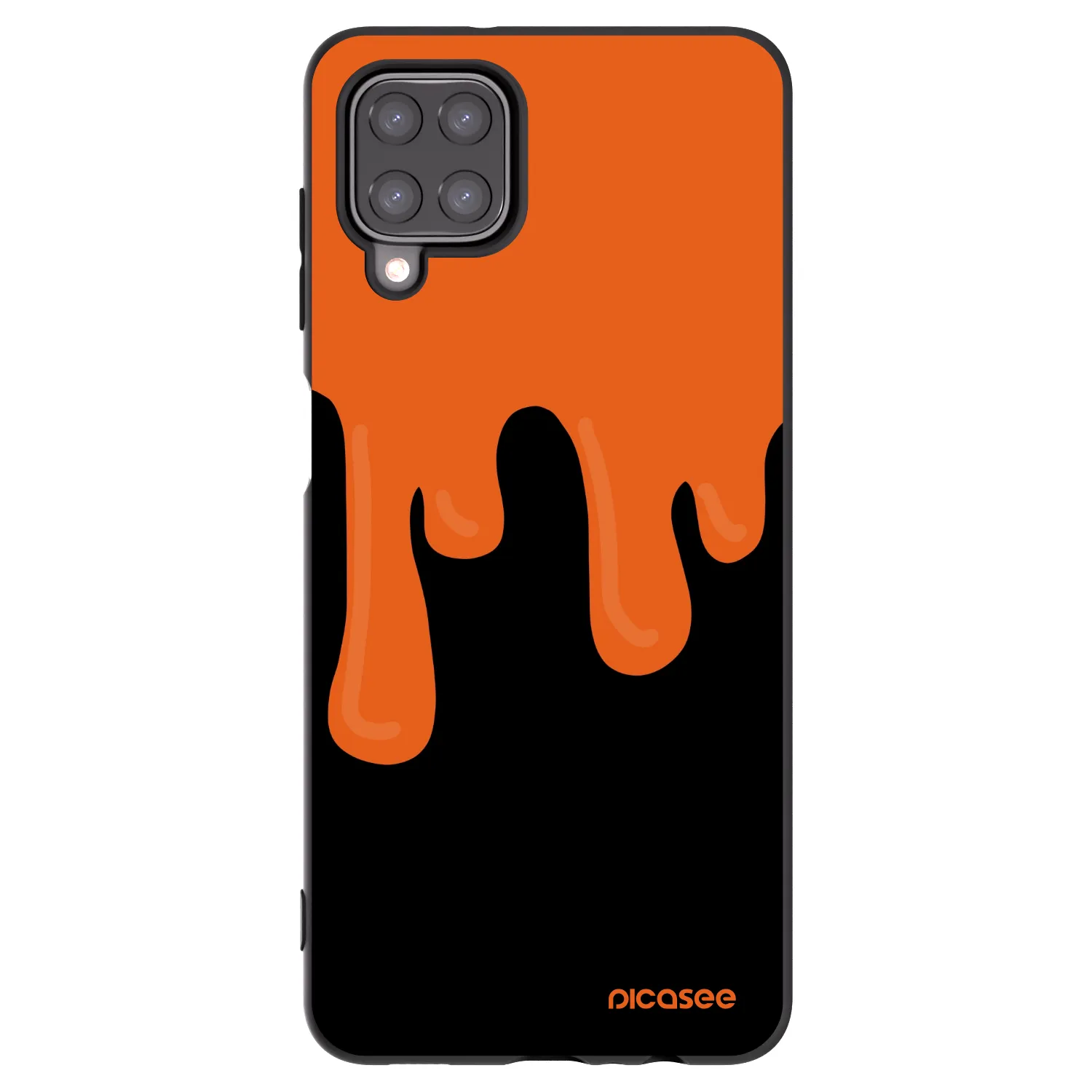 Picasee silikónový čierny obal pre Samsung Galaxy M12 M127F - Orange spooky