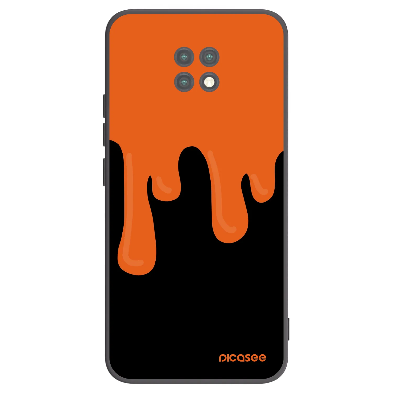 Picasee silikónový čierny obal pre Xiaomi Redmi Note 9T - Orange spooky