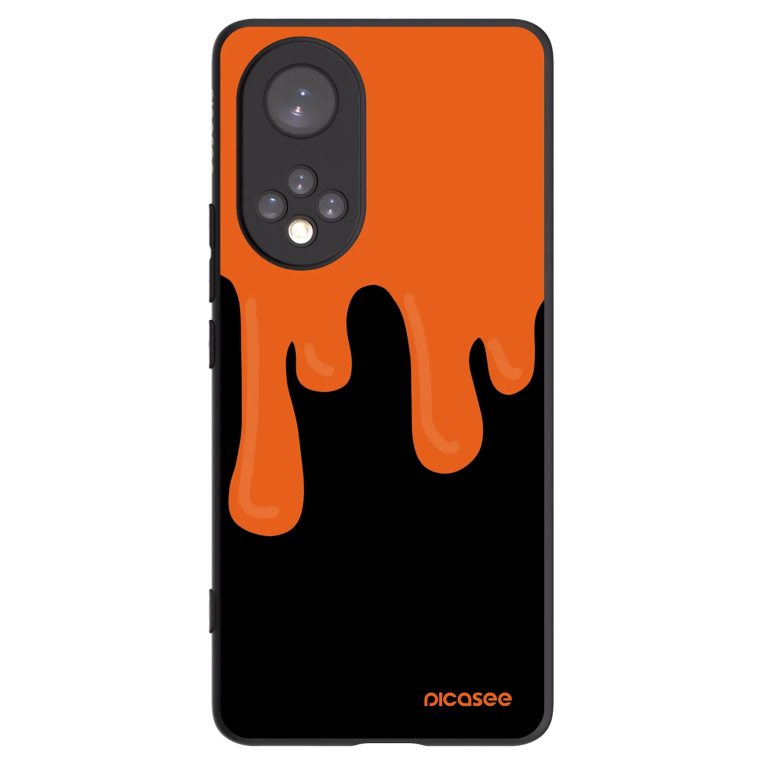 Picasee silikónový čierny obal pre Honor 50 5G - Orange spooky