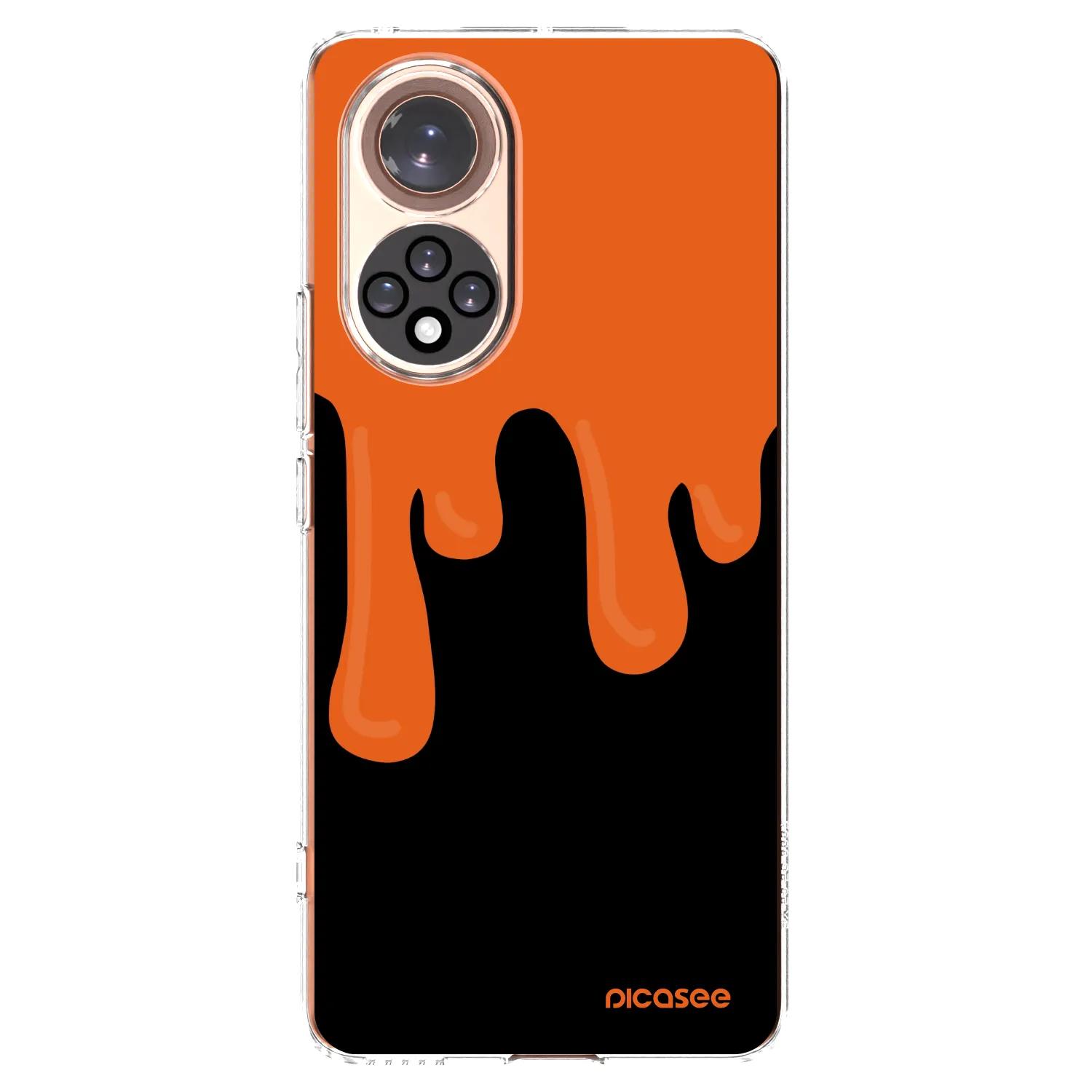 Picasee silikónový prehľadný obal pre Honor 50 5G - Orange spooky