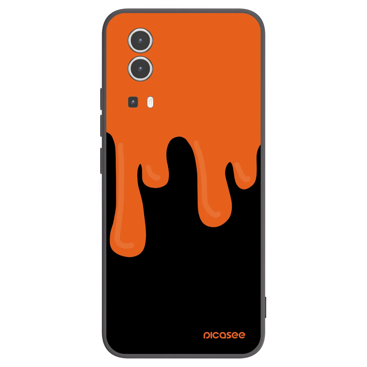 Picasee silikónový čierny obal pre Vivo Y72 5G - Orange spooky