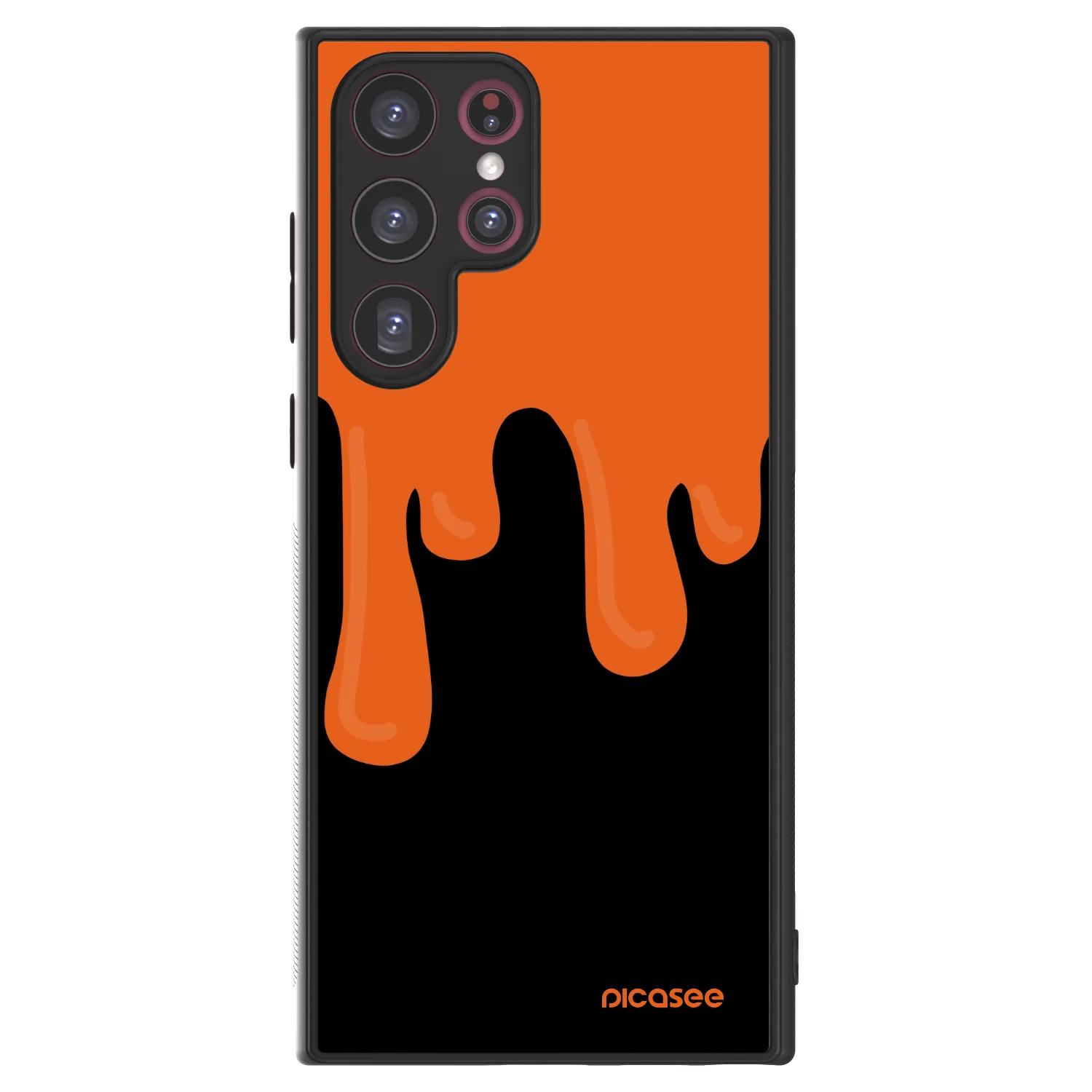 Picasee ULTIMATE CASE pro Samsung Galaxy S22 Ultra 5G - Orange spooky