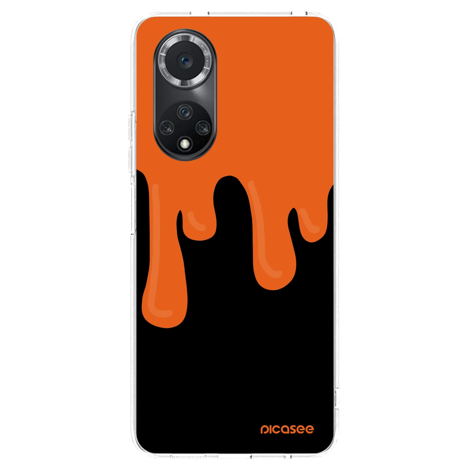 Picasee silikónový prehľadný obal pre Huawei Nova 9 SE - Orange spooky
