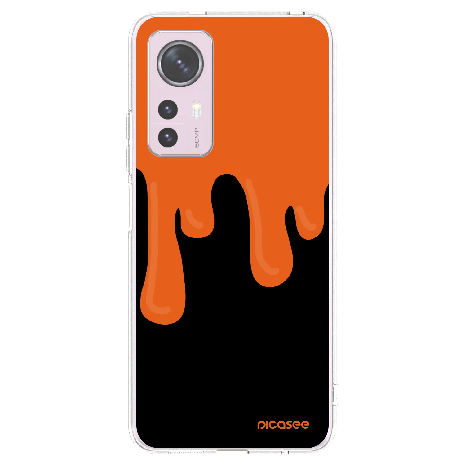 Picasee silikónový prehľadný obal pre Xiaomi 12 - Orange spooky